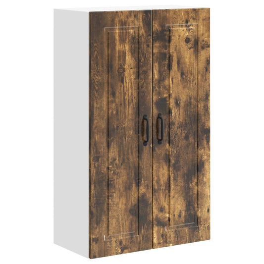 Wall Cabinet PORTO Smoked Oak 60 x 31 x 100 cm Engineered Wood Wall Cabinet PORTO Smoked Oak 60 x 31 x 100 cm Engineered Wood