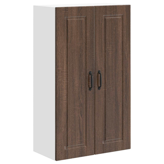 Wall Cabinet PORTO Brown Oak 60 x 31 x 100 cm Engineered Wood Wall Cabinet PORTO Brown Oak 60 x 31 x 100 cm Engineered Wood