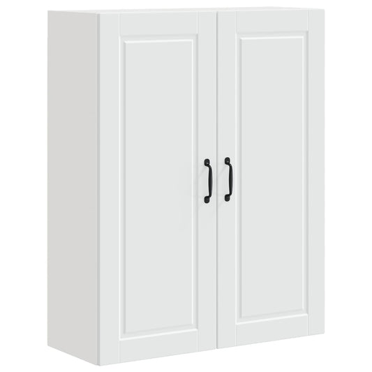Wall Cabinet PORTO White 80 x 31 x 100 cm Engineered Wood Wall Cabinet PORTO White 80 x 31 x 100 cm Engineered Wood