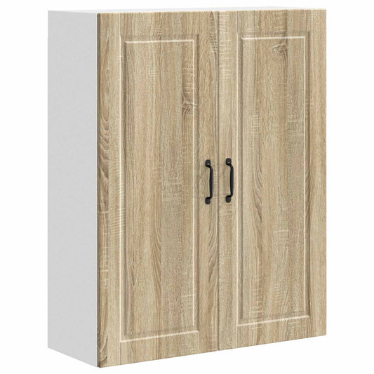 Wall Cabinet PORTO Sonoma Oak 80 x 31 x 100 cm Engineered Wood Wall Cabinet PORTO Sonoma Oak 80 x 31 x 100 cm Engineered Wood