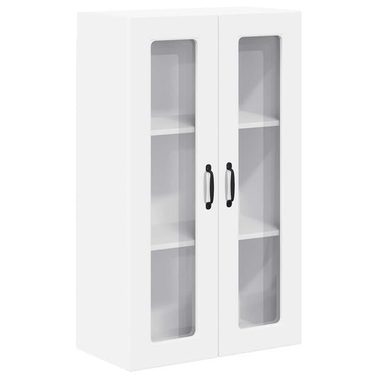 Wall Glass Cabinet PORTO White 60 x 31 x 100 cm Engineered Wood Wall Glass Cabinet PORTO White 60 x 31 x 100 cm Engineered Wood
