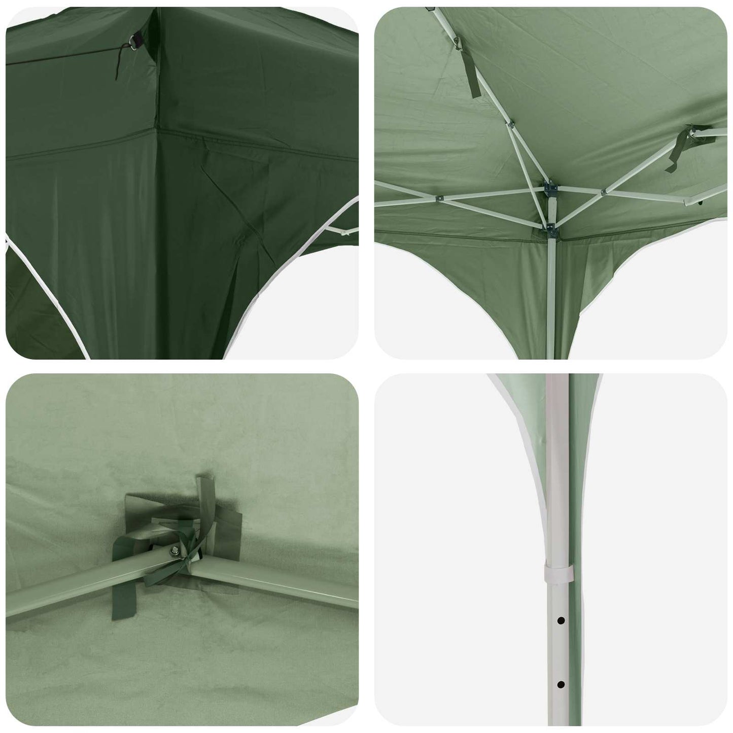 Pop-up Party Tent 192 x 192 x 245 cm Green