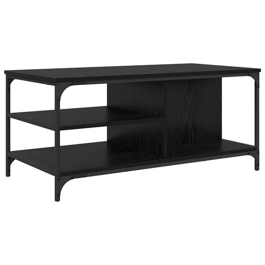Coffee Table Black Oak 100 x 50 x 45 cm Engineered Wood Coffee Table Black Oak 100 x 50 x 45 cm Engineered Wood