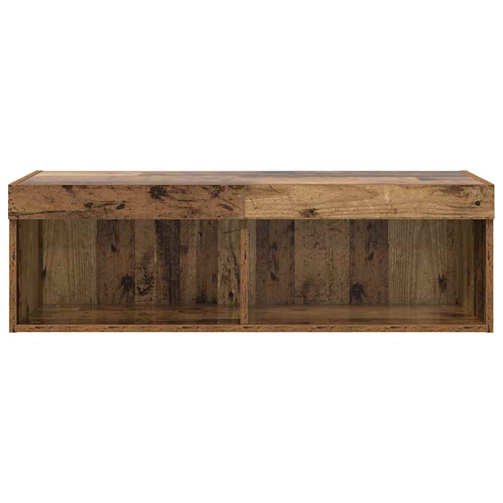 TV Cabinet Set Old Wood 100 x 30 x 30 cm Engineered Wood
