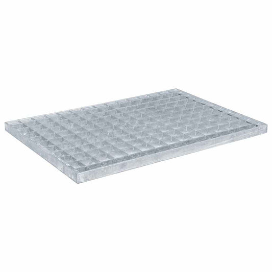 Grating Silver 50 x 35 x 2 cm Hot-Dip Galvanised Steel Grating Silver 50 x 35 x 2 cm Hot-Dip Galvanised Steel