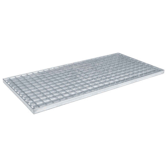 Grating Silver 80 x 40 x 2 cm Hot-Dip Galvanised Steel Grating Silver 80 x 40 x 2 cm Hot-Dip Galvanised Steel