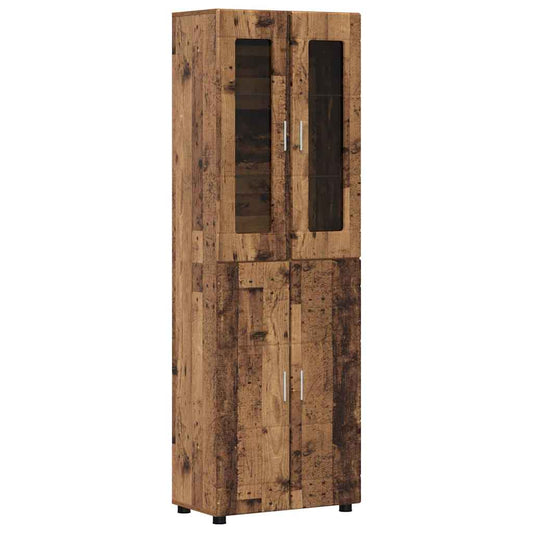 Highboard FLORIN Old Wood 60 x 35 x 182 cm Engineered Wood Highboard FLORIN Old Wood 60 x 35 x 182 cm Engineered Wood