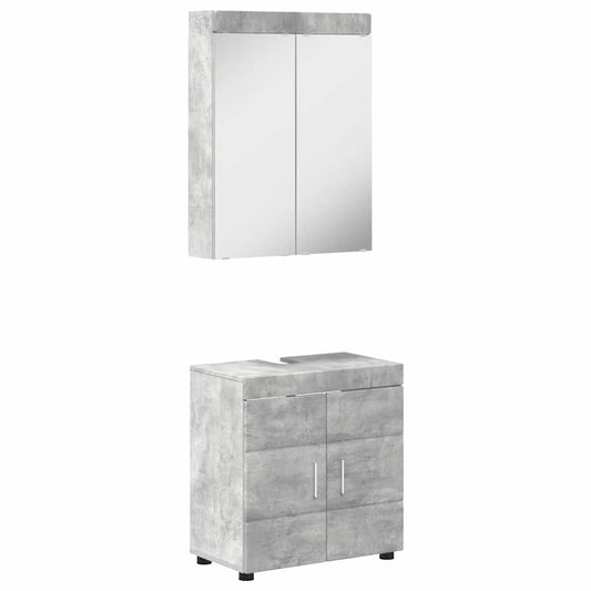 Bathroom Furniture Set TULUM 2 pcs Concrete Grey Bathroom Furniture Set TULUM 2 pcs Concrete Grey