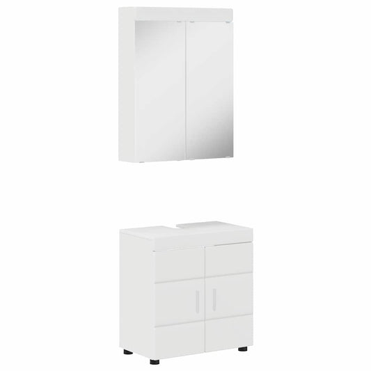 Bathroom Furniture Set TULUM 2 pcs High Gloss White Bathroom Furniture Set TULUM 2 pcs High Gloss White