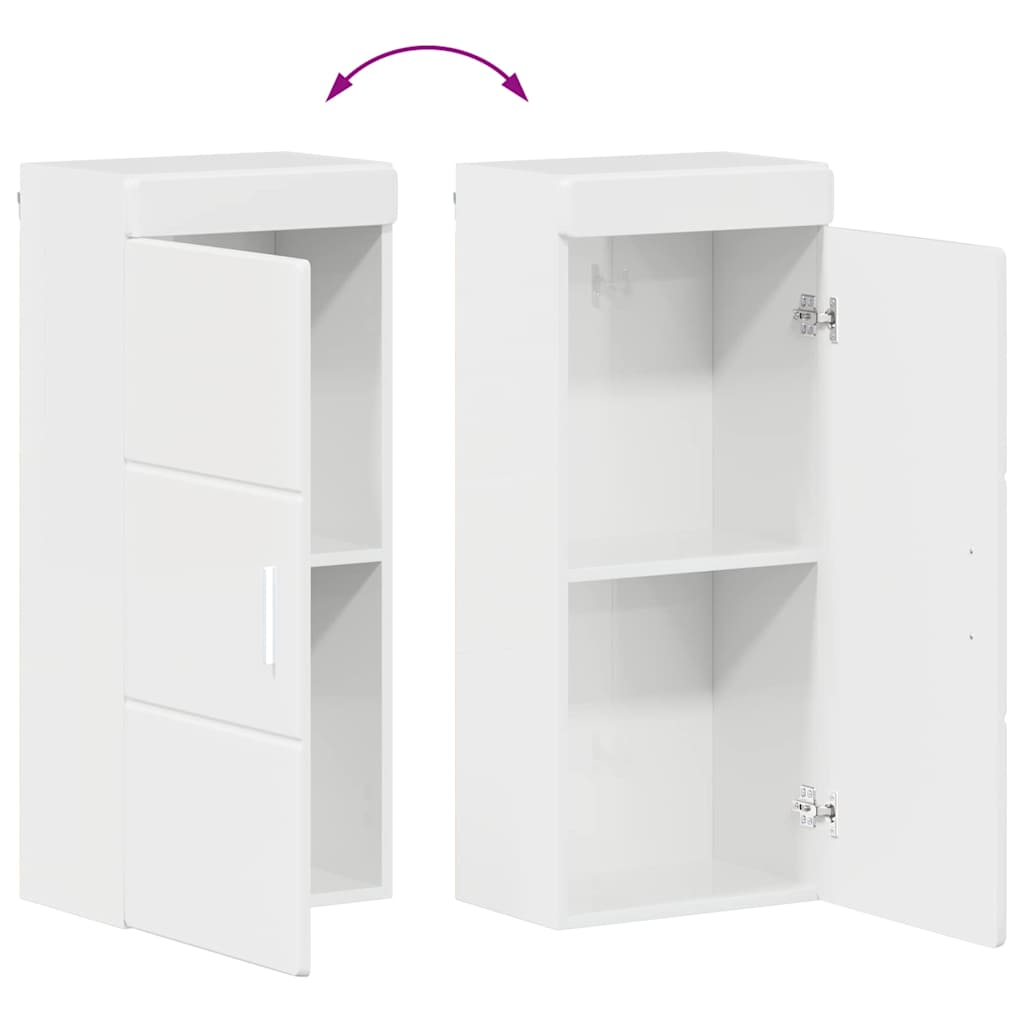 Bathroom Furniture Set TULUM 4 pcs High Gloss White
