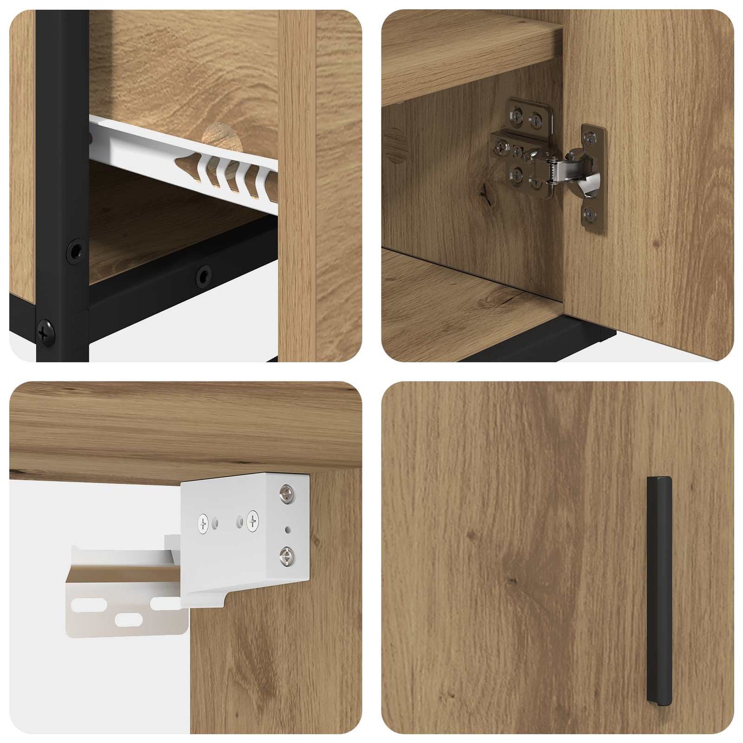 Bathroom Furniture Set 2 pcs Artisan Oak Engineered Wood