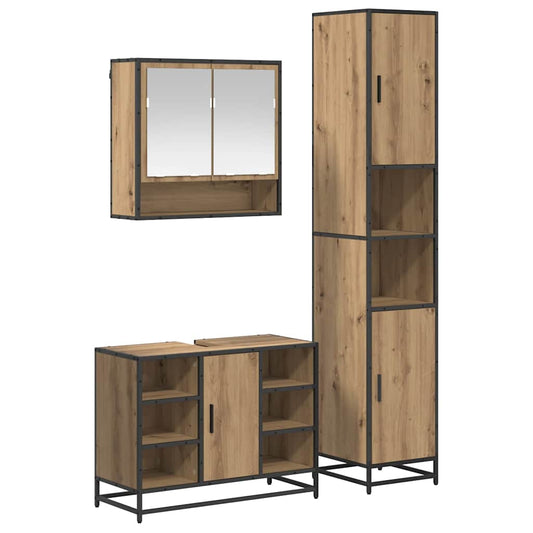 Bathroom Furniture Set 3 pcs Artisan Oak Engineered Wood Bathroom Furniture Set 3 pcs Artisan Oak Engineered Wood