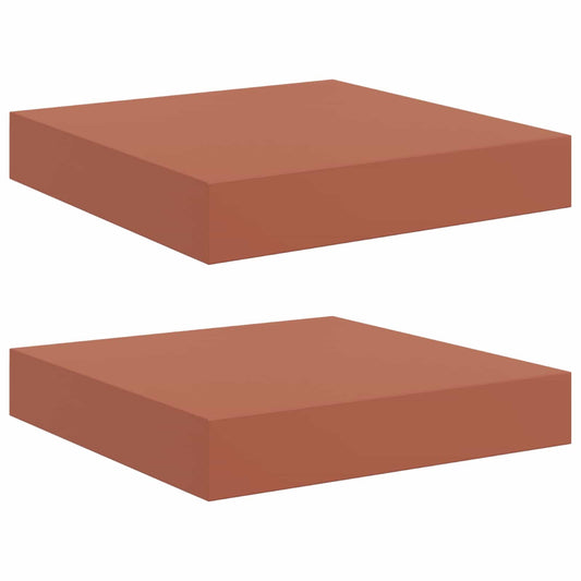 Wall Shelf 2 pcs Red 23 x 23.5 x 4 cm Engineered Wood Wall Shelf 2 pcs Red 23 x 23.5 x 4 cm Engineered Wood