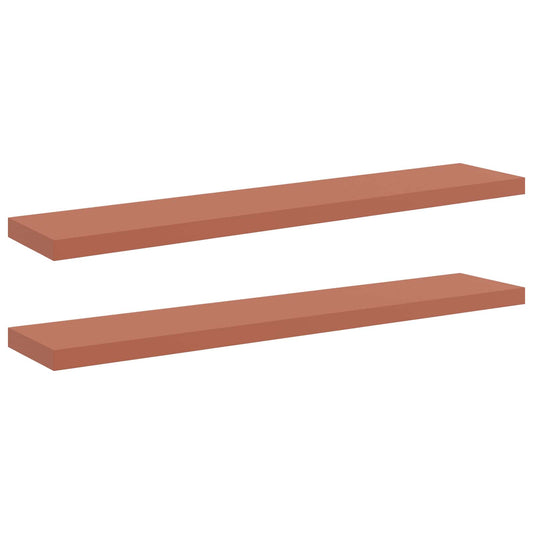 Wall Shelf 2 pcs Red 120 x 23.5 x 4 cm Engineered Wood Wall Shelf 2 pcs Red 120 x 23.5 x 4 cm Engineered Wood