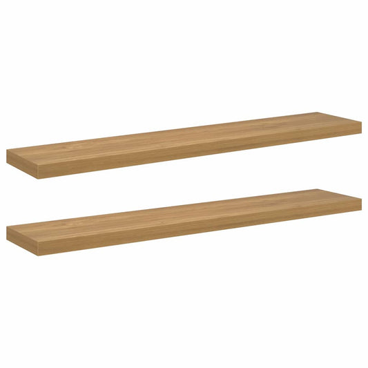 Wall Shelf Wall-Mounted 2 pcs Brown 120 x 23.5 x 3.8 cm Wall Shelf Wall-Mounted 2 pcs Brown 120 x 23.5 x 3.8 cm
