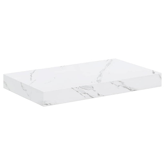 Wall Shelf White Marble 40 x 23.5 x 4 cm Engineered Wood Wall Shelf White Marble 40 x 23.5 x 4 cm Engineered Wood