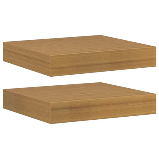 Wall Shelf 2 pcs Beige 23 x 23.5 x 4 cm Engineered Wood Wall Shelf 2 pcs Beige 23 x 23.5 x 4 cm Engineered Wood