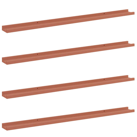 Wall Shelf with Shelf 4 pcs Red 115 x 9 x 3 cm Engineered Wood Wall Shelf with Shelf 4 pcs Red 115 x 9 x 3 cm Engineered Wood