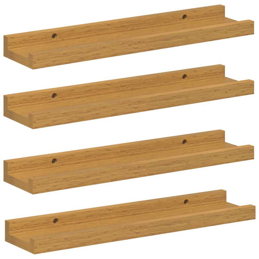 Wall Shelf with Shelf 4 pcs Beige 40 x 9 x 3 cm Engineered Wood Wall Shelf with Shelf 4 pcs Beige 40 x 9 x 3 cm Engineered Wood