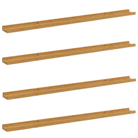 Wall Shelf 4 pcs Beige 115 x 9 x 3 cm Engineered Wood Wall Shelf 4 pcs Beige 115 x 9 x 3 cm Engineered Wood