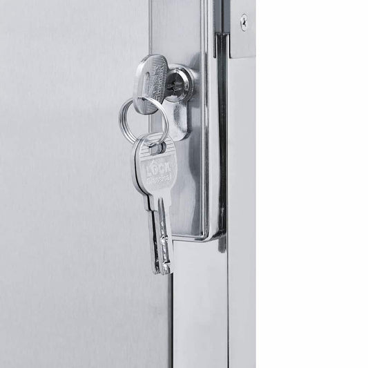 Garden Gate 85 x 70 cm Stainless Steel Silver Lockable Garden Gate 85 x 70 cm Stainless Steel Silver Lockable