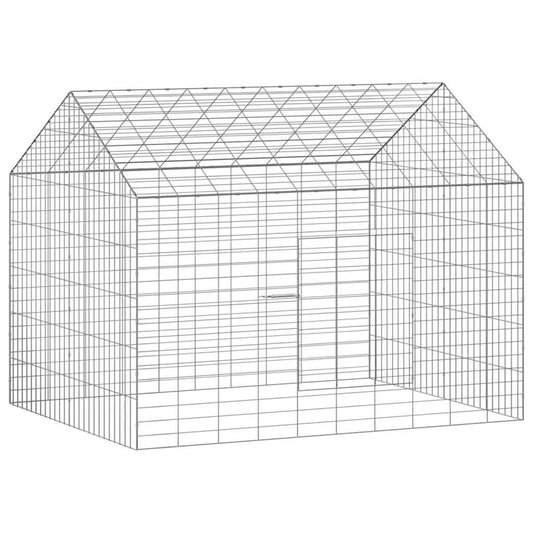 Rabbit Cage Silver 100 x 78 x 78 cm Galvanised Steel Rabbit Cage Silver 100 x 78 x 78 cm Galvanised Steel