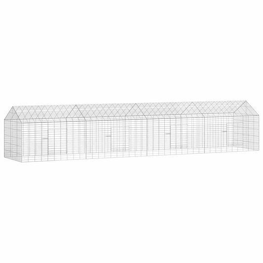 Rabbit Cage Silver 400 x 78 x 78 cm Galvanised Steel Rabbit Cage Silver 400 x 78 x 78 cm Galvanised Steel