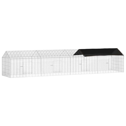 Rabbit Cage Silver 400 x 78 x 78 cm Galvanised Steel Rabbit Cage Silver 400 x 78 x 78 cm Galvanised Steel