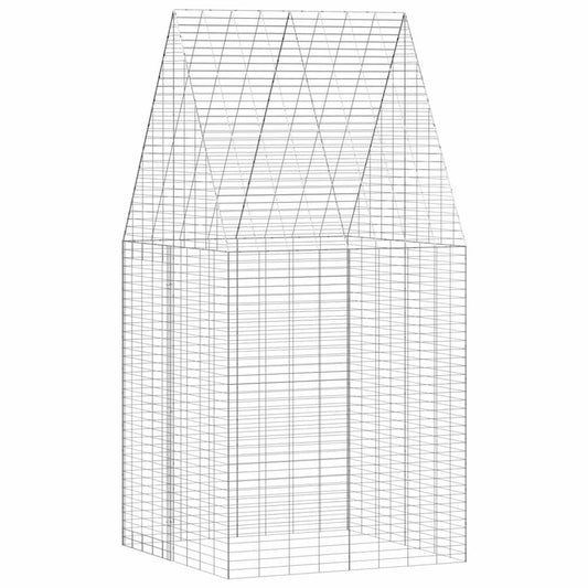 Rabbit Cage Silver 100 x 100 x 210 cm Galvanised Steel Rabbit Cage Silver 100 x 100 x 210 cm Galvanised Steel