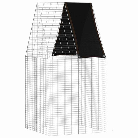 Rabbit Cage Silver 100 x 100 x 210 cm Galvanised Steel Rabbit Cage Silver 100 x 100 x 210 cm Galvanised Steel