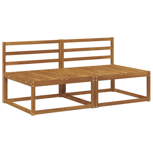 2 Piece Outdoor Middle Sofa Natural 158 x 83 x 73 cm 2 Piece Outdoor Middle Sofa Natural 158 x 83 x 73 cm