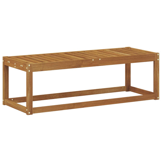 Outdoor Stool Bench Natural 115 x 43 x 37 cm Solid Acacia Wood Outdoor Stool Bench Natural 115 x 43 x 37 cm Solid Acacia Wood