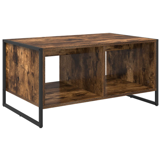 Coffee Table Smoke Oak 80 x 50 x 40 cm Engineered Wood Coffee Table Smoke Oak 80 x 50 x 40 cm Engineered Wood