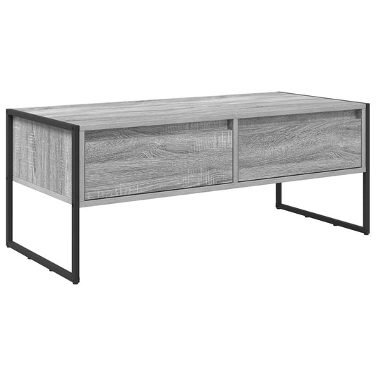 Coffee Table Grey Sonoma 100 x 46 x 40 cm Engineered Wood Coffee Table Grey Sonoma 100 x 46 x 40 cm Engineered Wood