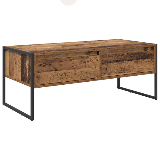 Coffee Table Old Wood 100 x 46 x 40 cm Engineered Wood Coffee Table Old Wood 100 x 46 x 40 cm Engineered Wood