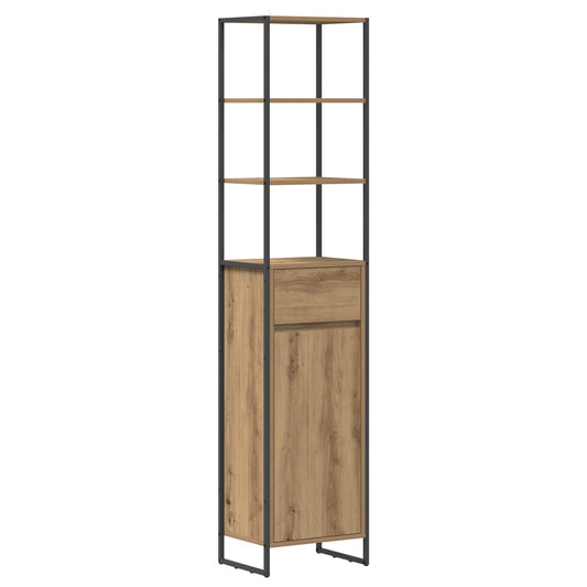 Bathroom Cabinet Artisian Oak 40 x 30 x 180 cm Engineered Wood Bathroom Cabinet Artisian Oak 40 x 30 x 180 cm Engineered Wood