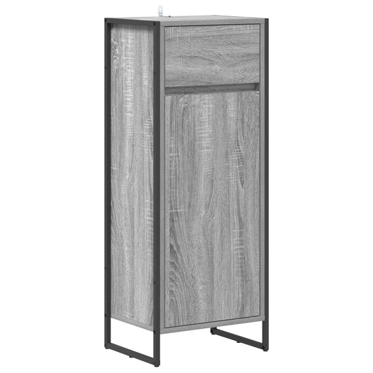 Bathroom Cabinet Grey Sonoma 40 x 30 x 100 cm Engineered Wood Bathroom Cabinet Grey Sonoma 40 x 30 x 100 cm Engineered Wood
