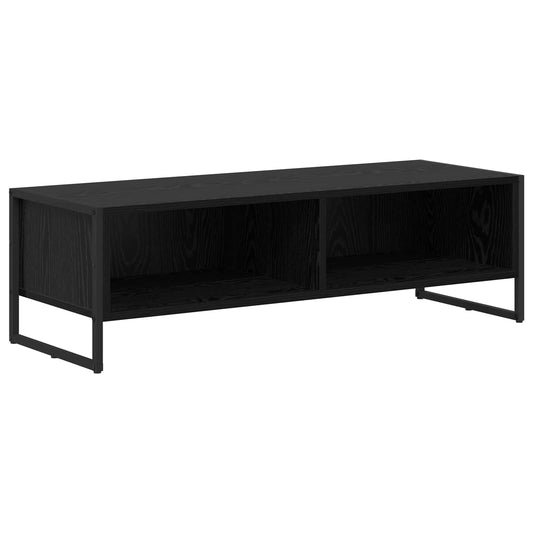 TV Cabinet 100 x 36.5 x 30.5 cm Black Oak Engineered Wood TV Cabinet 100 x 36.5 x 30.5 cm Black Oak Engineered Wood