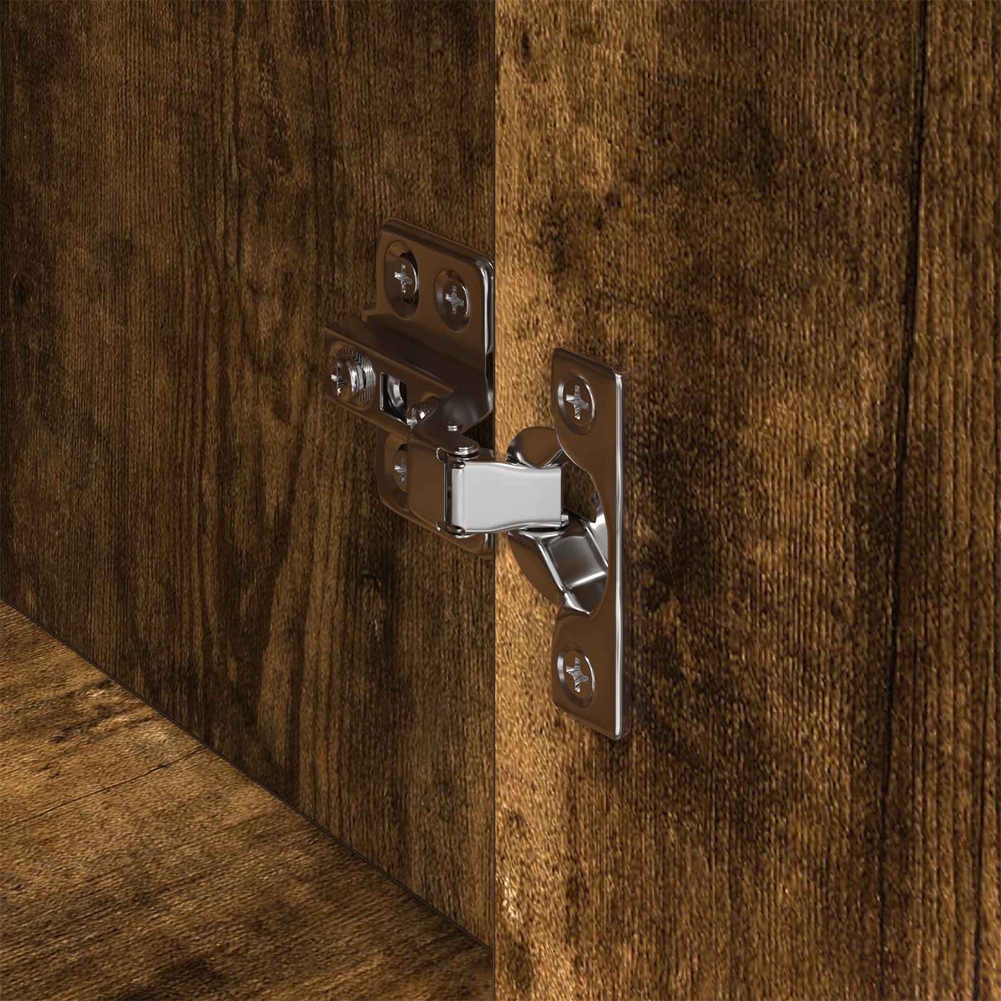 Sideboard Smoke Oak 43 x 36 x 75.5 cm Engineered Wood