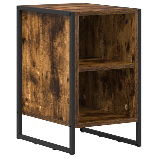 Bedside Table Smoke Oak 39.5 x 30 x 50 cm Engineered Wood Bedside Table Smoke Oak 39.5 x 30 x 50 cm Engineered Wood