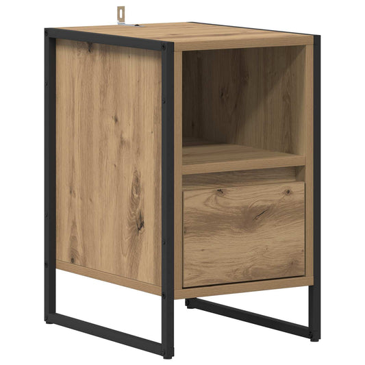 Bedside Table Artisian Oak 39.5 x 30 x 50 cm Engineered Wood Bedside Table Artisian Oak 39.5 x 30 x 50 cm Engineered Wood