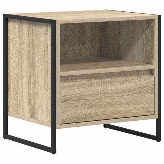 Bedside Table Sonoma 50 x 39.5 x 50 cm Engineered Wood Bedside Table Sonoma 50 x 39.5 x 50 cm Engineered Wood