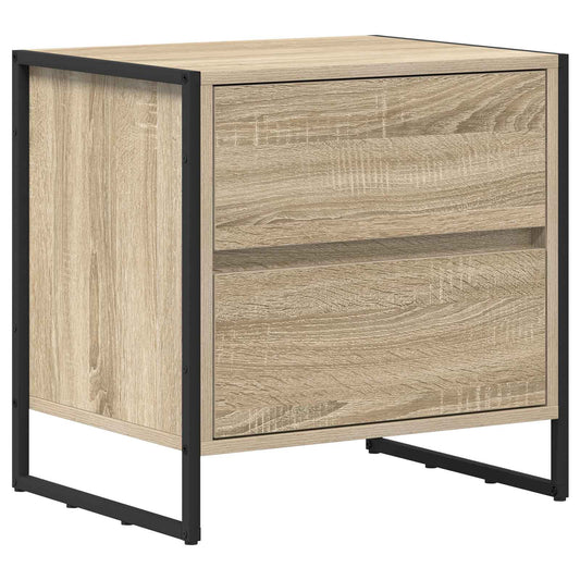 Bedside Table Sonoma 50 x 39.5 x 50 cm Engineered Wood Bedside Table Sonoma 50 x 39.5 x 50 cm Engineered Wood
