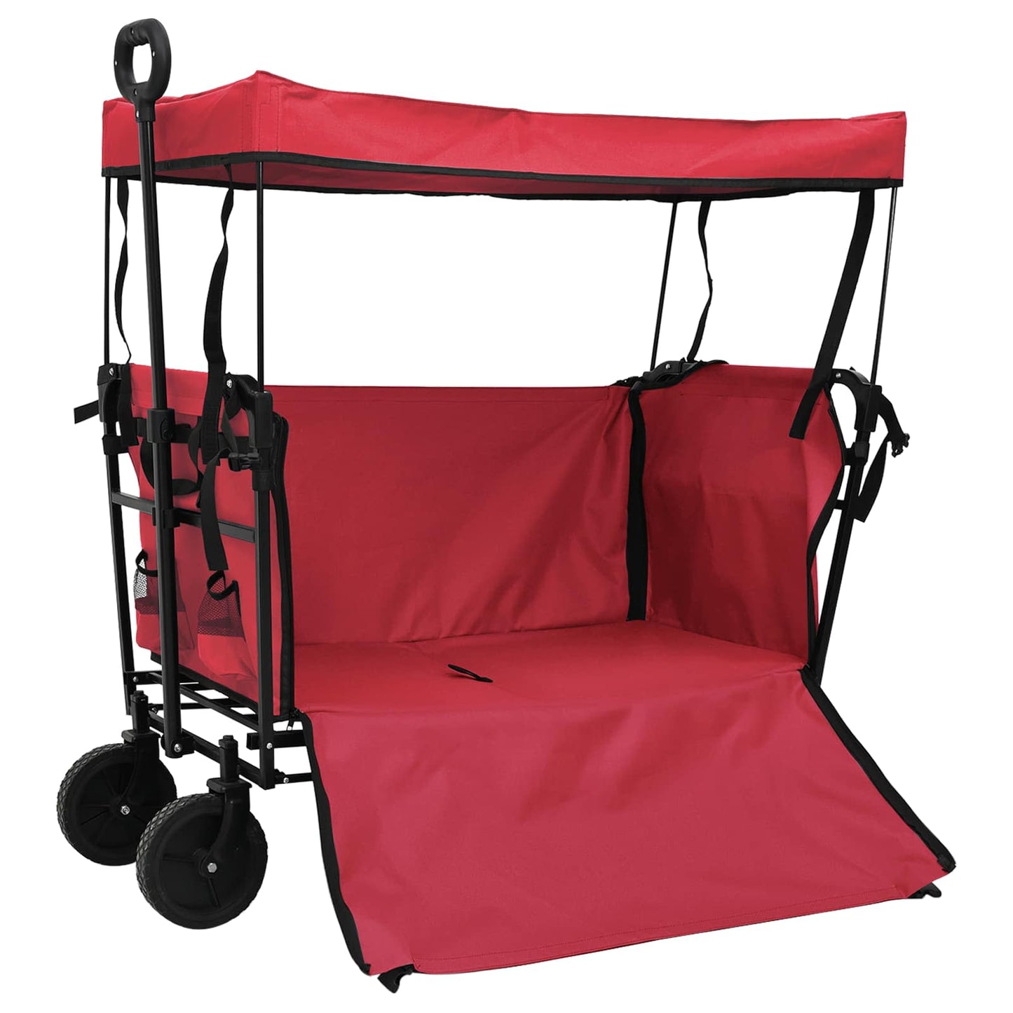 Folding Hand Trolley Red 105 x 56.5 x 116 cm Oxford Cloth