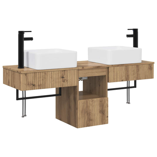 Bathroom Furniture Set 3 pcs Artisan Oak Engineered Wood Bathroom Furniture Set 3 pcs Artisan Oak Engineered Wood