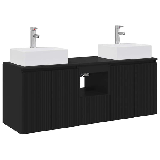 Bathroom Cabinet Set 3 pcs Black 49.5 x 41 x 62.5 cm Bathroom Cabinet Set 3 pcs Black 49.5 x 41 x 62.5 cm