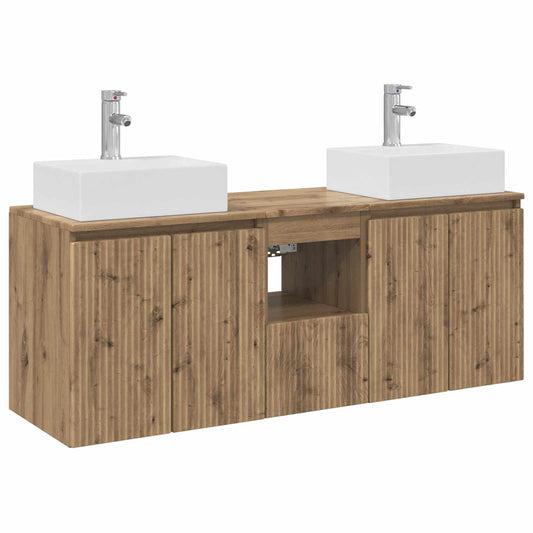 Bathroom Cabinet Set 3 pcs Artisan Oak 49.5 x 41 x 62.5 cm Bathroom Cabinet Set 3 pcs Artisan Oak 49.5 x 41 x 62.5 cm