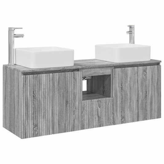 Bathroom Cabinet Set 3 pcs Grey Sonoma 53 x 35 x 63 cm Bathroom Cabinet Set 3 pcs Grey Sonoma 53 x 35 x 63 cm
