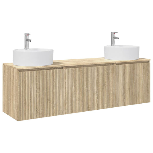 Bathroom Cabinet Set 3 pcs Sonoma Oak 49.5 x 44.5 x 65 cm Bathroom Cabinet Set 3 pcs Sonoma Oak 49.5 x 44.5 x 65 cm