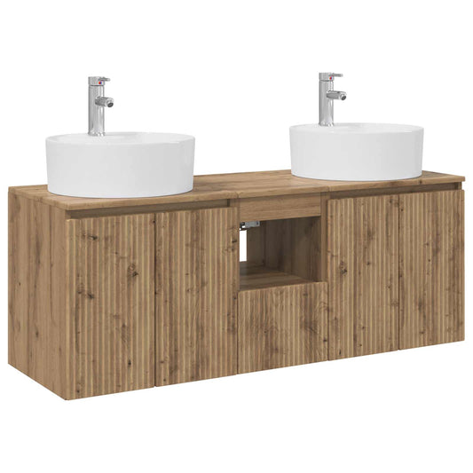 Bathroom Cabinet Set 3 pcs Artisan Oak 49.5 x 44.5 x 65 cm Bathroom Cabinet Set 3 pcs Artisan Oak 49.5 x 44.5 x 65 cm